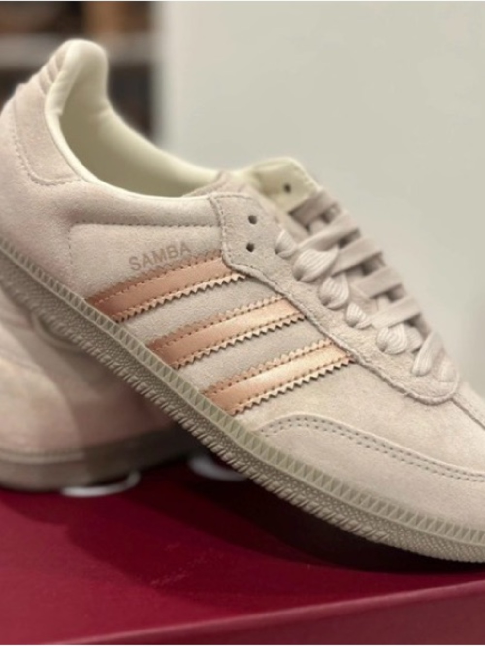 Adidas Samba OG Off White Copper/ Metallic Sneakers NIB Size 7.5